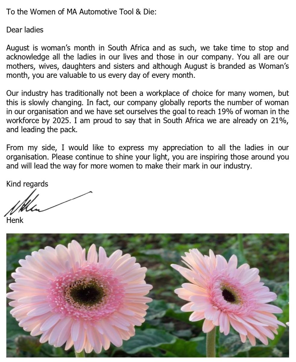 Women’s Day in South Africa CLN Group